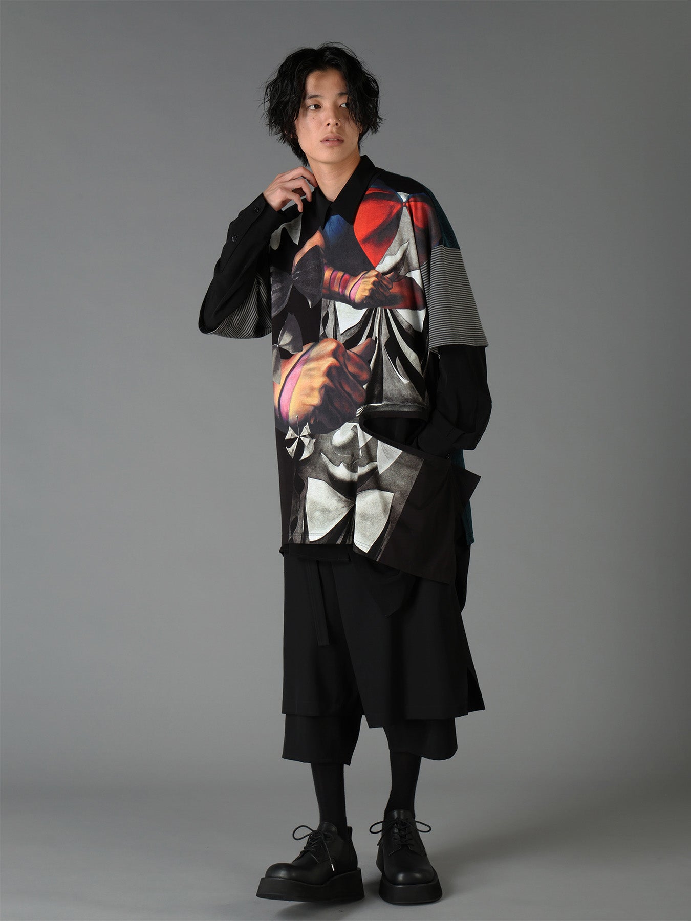 Ground Y×Taro Okamoto Patchwork T-shirts Collage Type:B