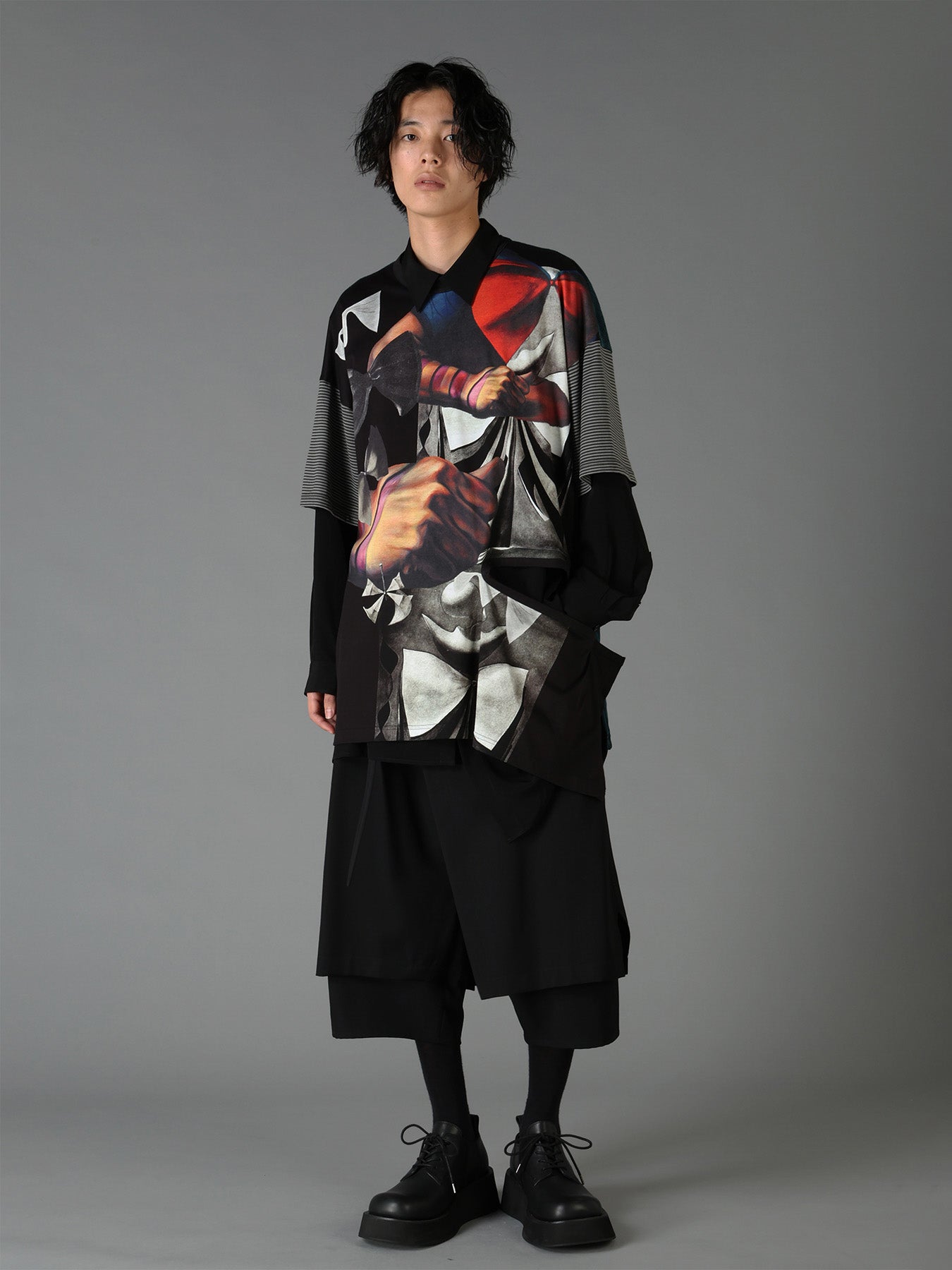 Ground Y×Taro Okamoto Patchwork T-shirts Collage Type:B
