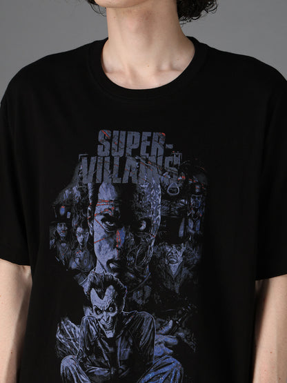 DC SUPER-VILLAINS GRAPHIC T-SHIRT BLUE