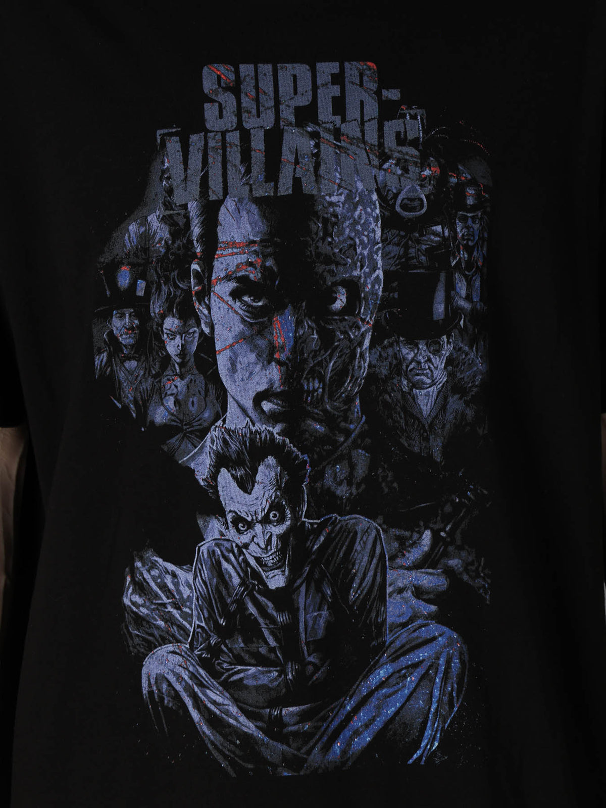 DC SUPER-VILLAINS GRAPHIC T-SHIRT BLUE