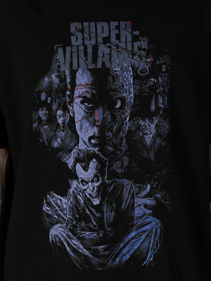 DC SUPER-VILLAINS GRAPHIC T-SHIRT BLUE