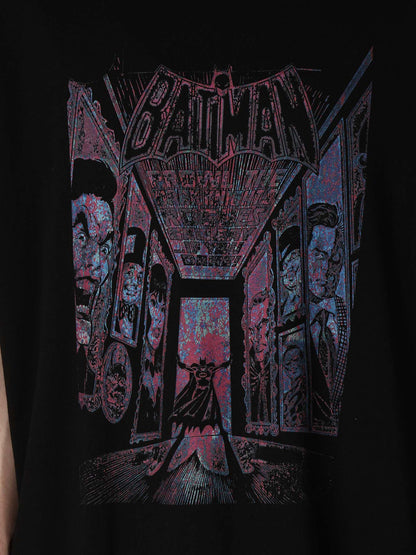 DC SUPER-VILLAINS GRAPHIC T-SHIRT PINK