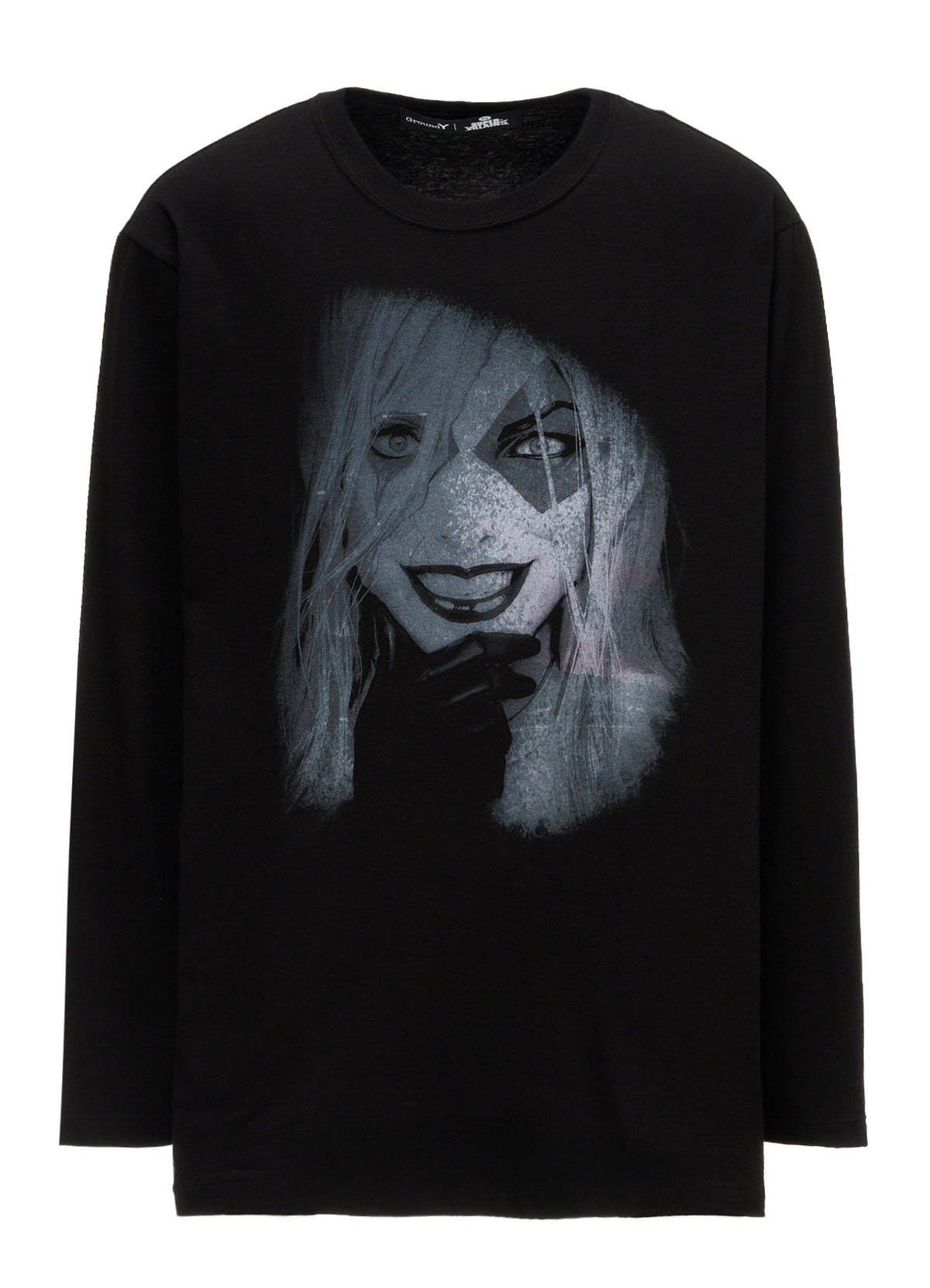 DC SUPER-VILLAINS "HARLEY QUINN" GRAPHIC LONG T-SHIRT