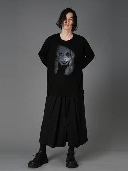 DC SUPER-VILLAINS "HARLEY QUINN" GRAPHIC LONG T-SHIRT