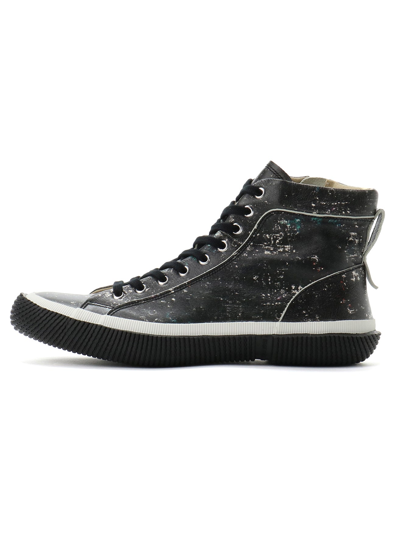 LEATHER SMOOTH HIGH-TOP SNEAKERS