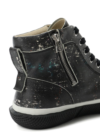 LEATHER SMOOTH HIGH-TOP SNEAKERS