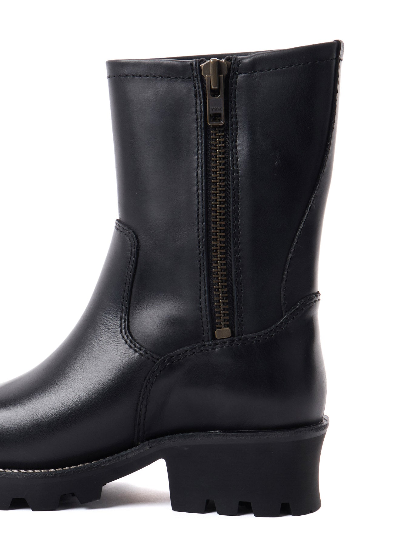 BLACK LEATHER ENGINEER BOOTS – THE SHOP YOHJI YAMAMOTO
