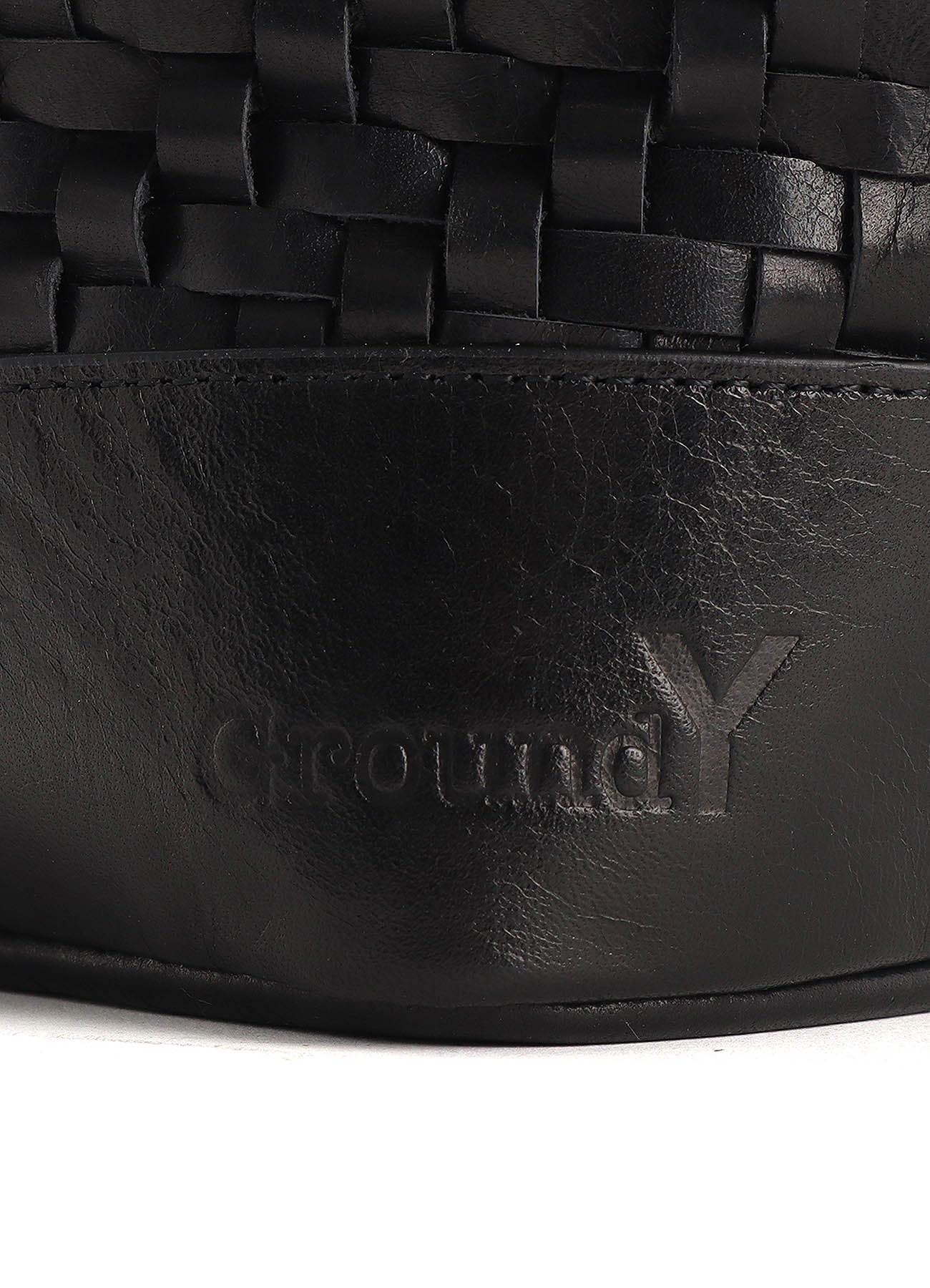 COW LEATHER WOVEN BAG