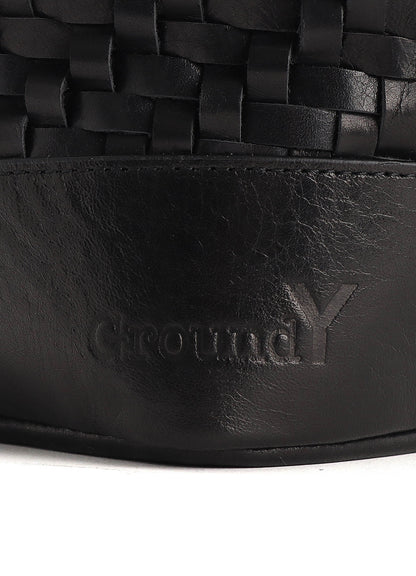 COW LEATHER WOVEN BAG