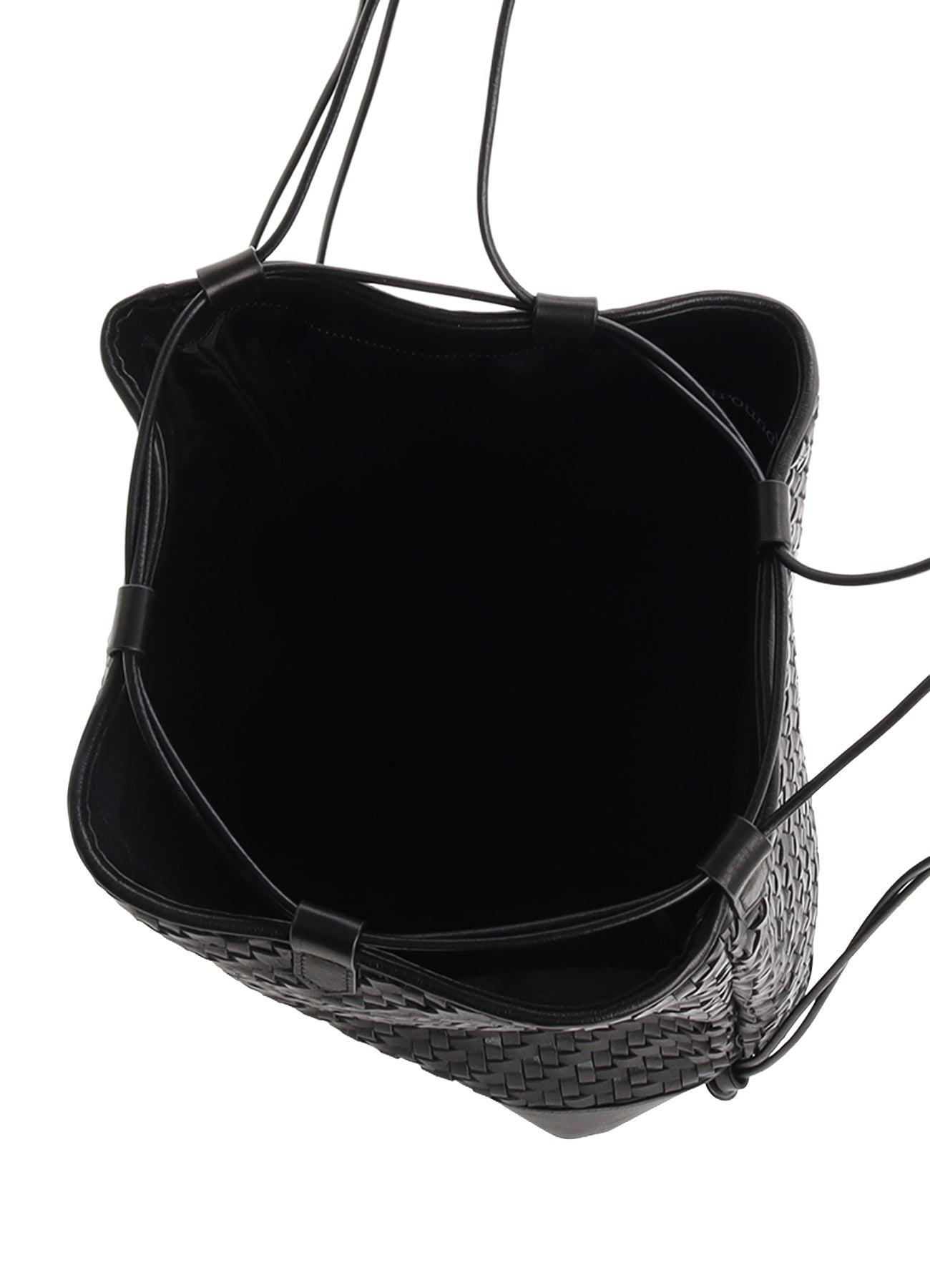 COW LEATHER WOVEN BAG