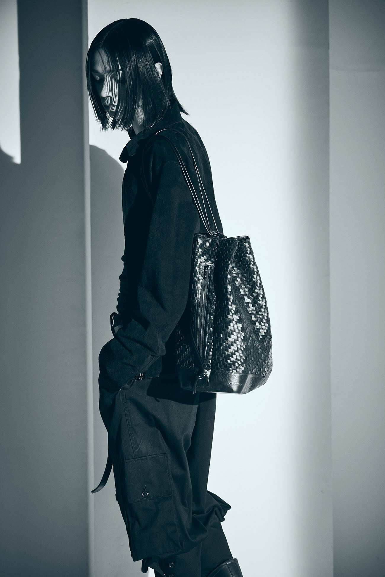 COW LEATHER WOVEN BAG – THE SHOP YOHJI YAMAMOTO