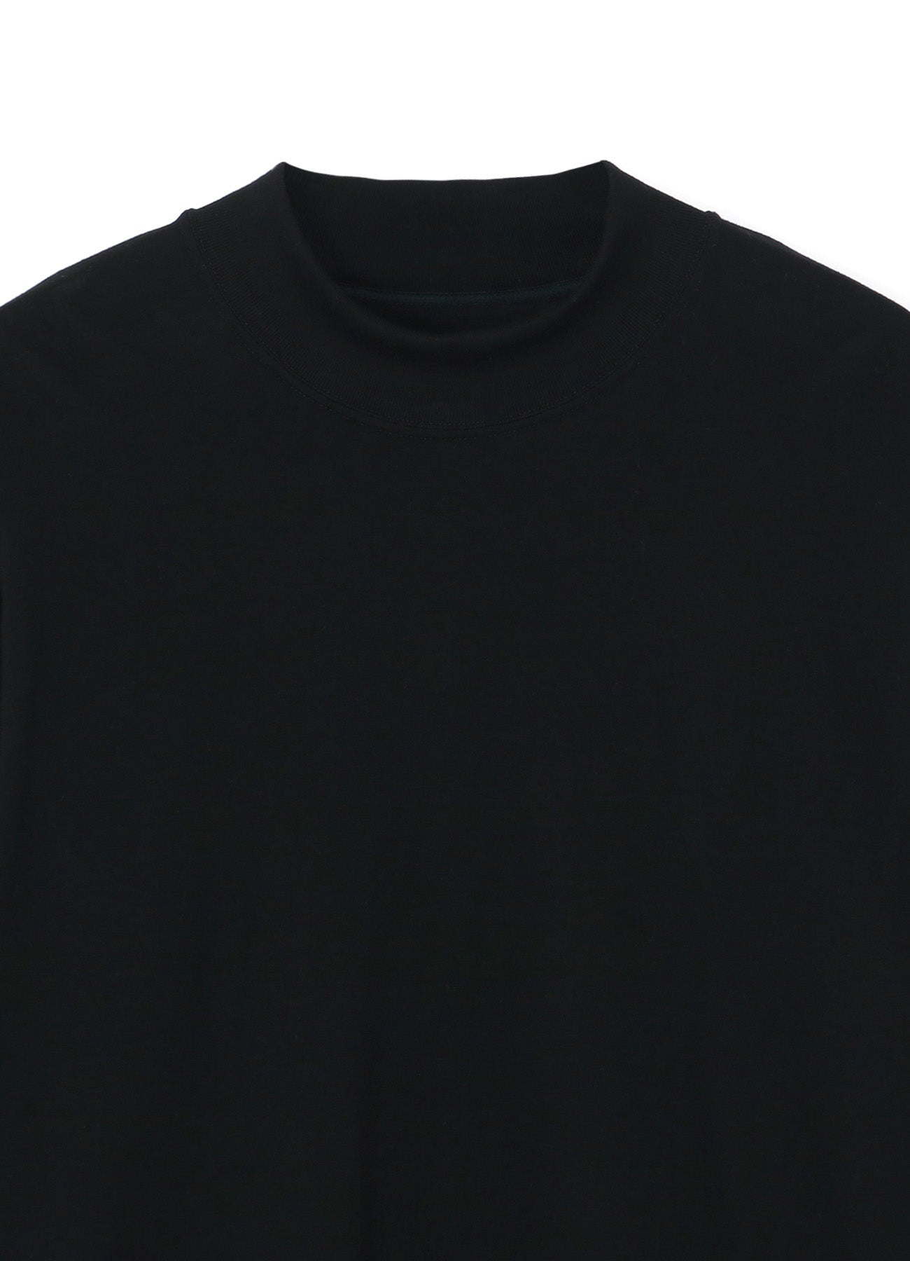 30/COTTON T-CLOTH HIGH NECK LONG SLEEVE CUT SEW