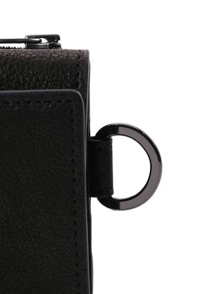 WASHED LEATHER MINI WALLET