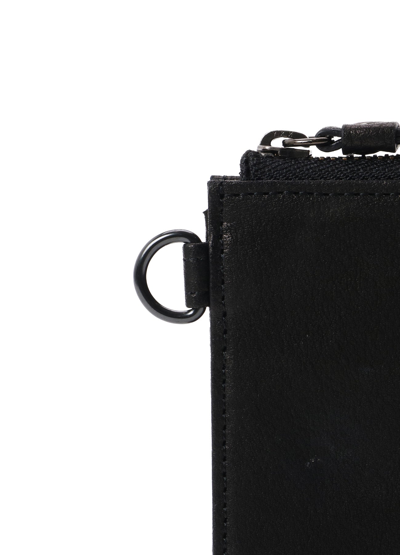 WASHED LEATHER L ZIP WALLET