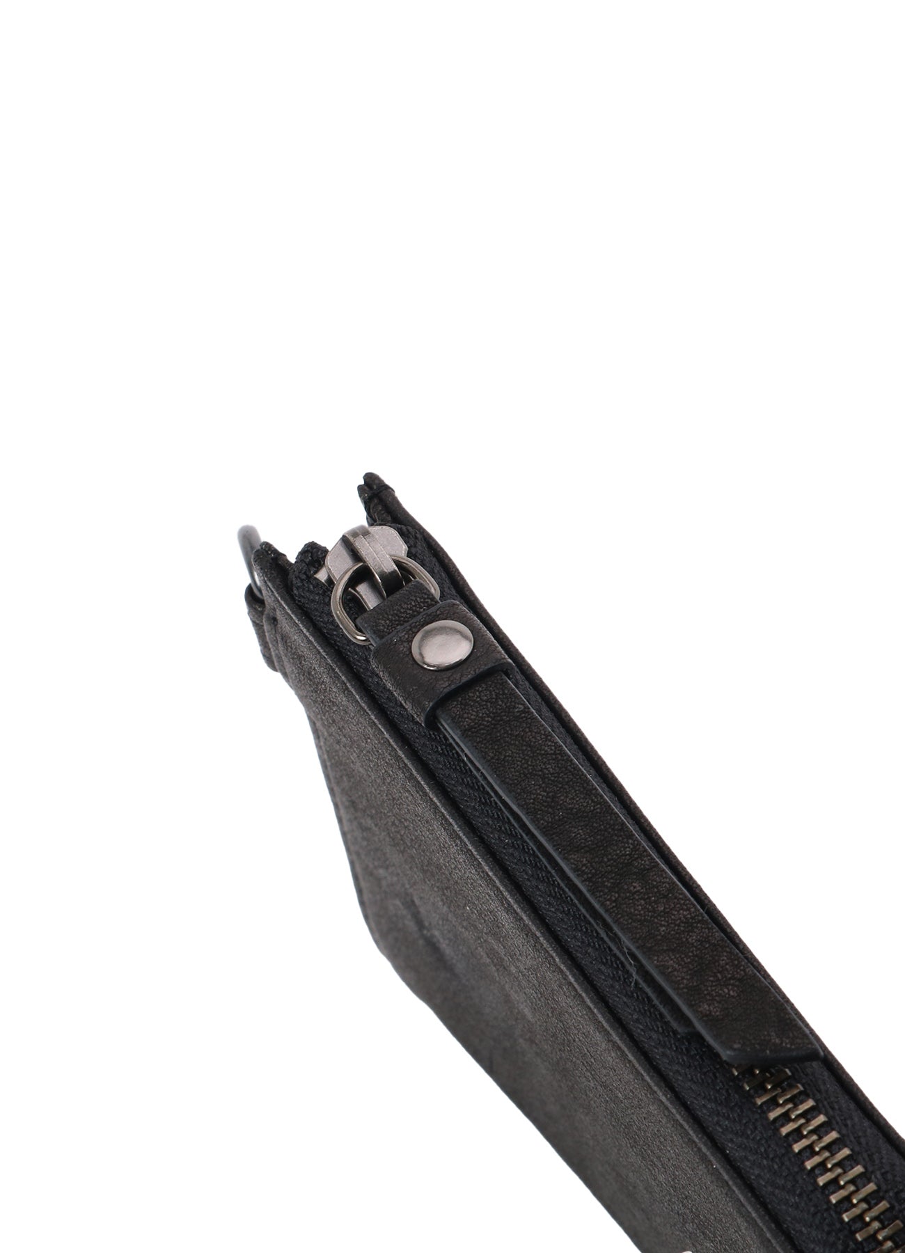 WASHED LEATHER L ZIP WALLET