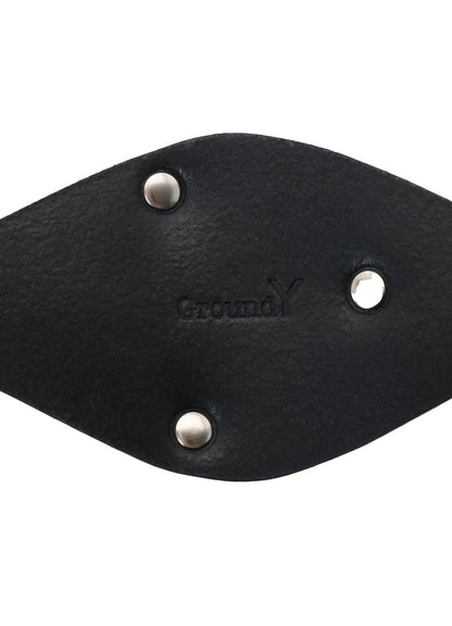 COW LEATHER CONCHO BANGLE