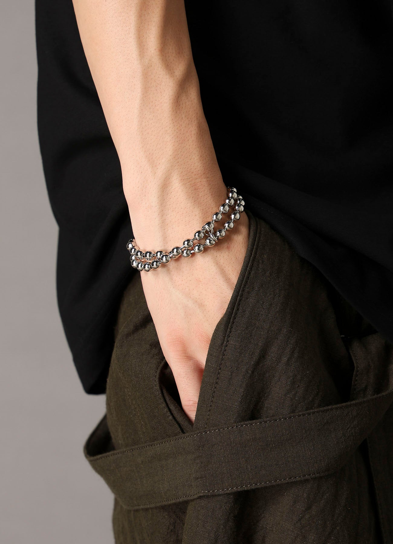 BRASS BALL CHAIN BRACELET