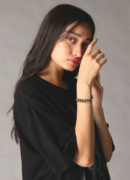 BRASS DOUBLE CHAIN BRACELET