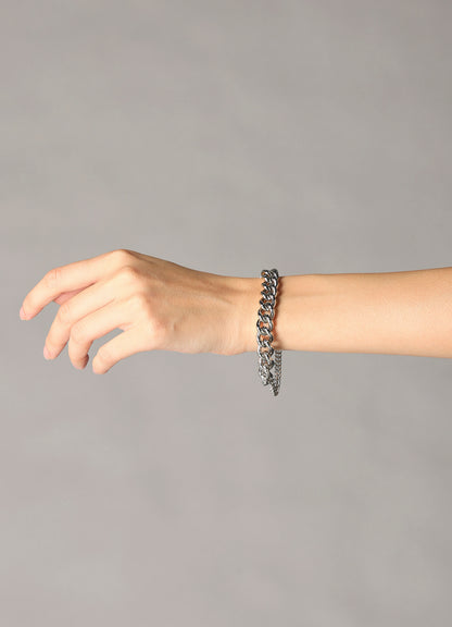 BRASS DOUBLE CHAIN BRACELET