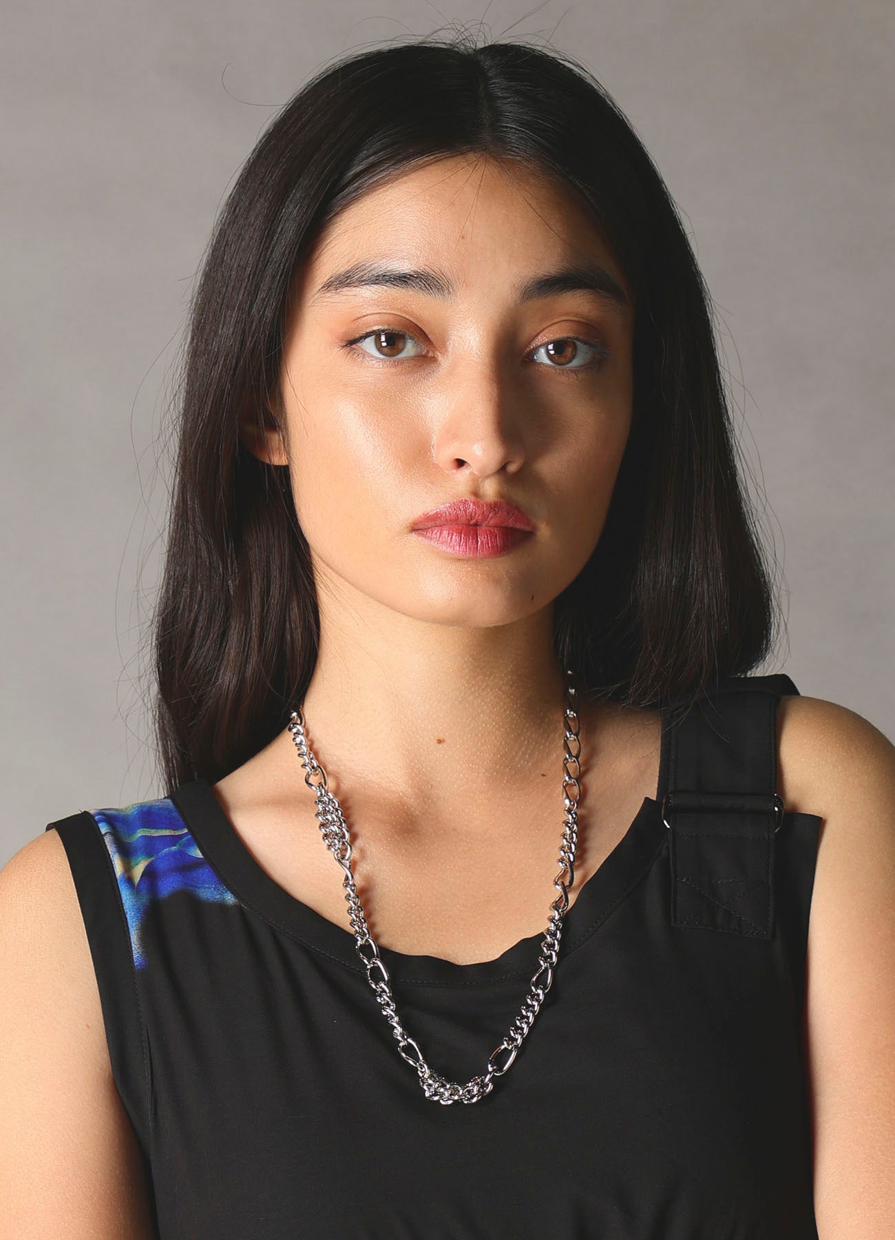 BRASS DOUBLE CHAIN NECKLACE