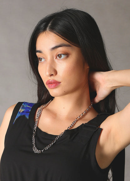 BRASS DOUBLE CHAIN NECKLACE