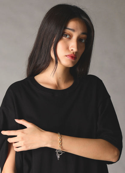 BRASS DOUBLE CHAIN BRACELET