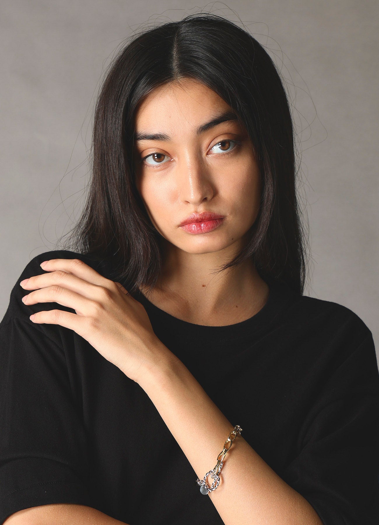 BRASS DOUBLE CHAIN BRACELET