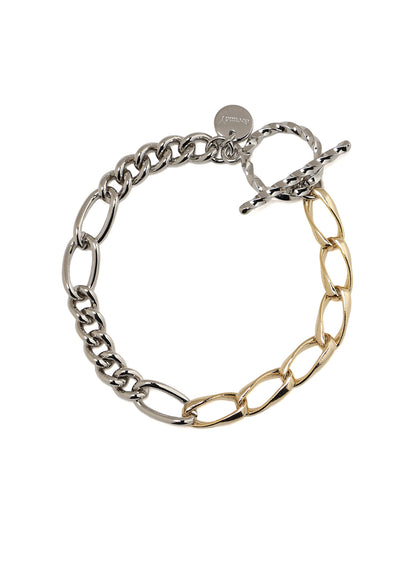 BRASS DOUBLE CHAIN BRACELET