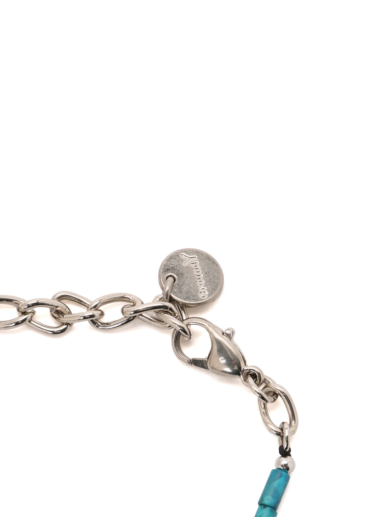 GLASS & BRASS BEAD BRACELET A