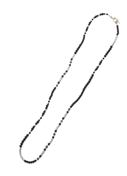 GLASS & PEARL BEAD NECKLACE