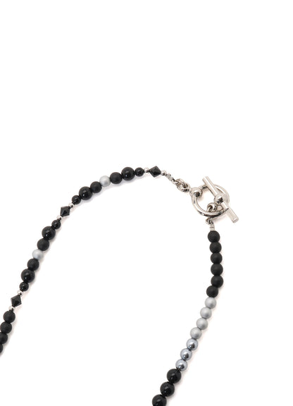 GLASS & PEARL BEAD NECKLACE