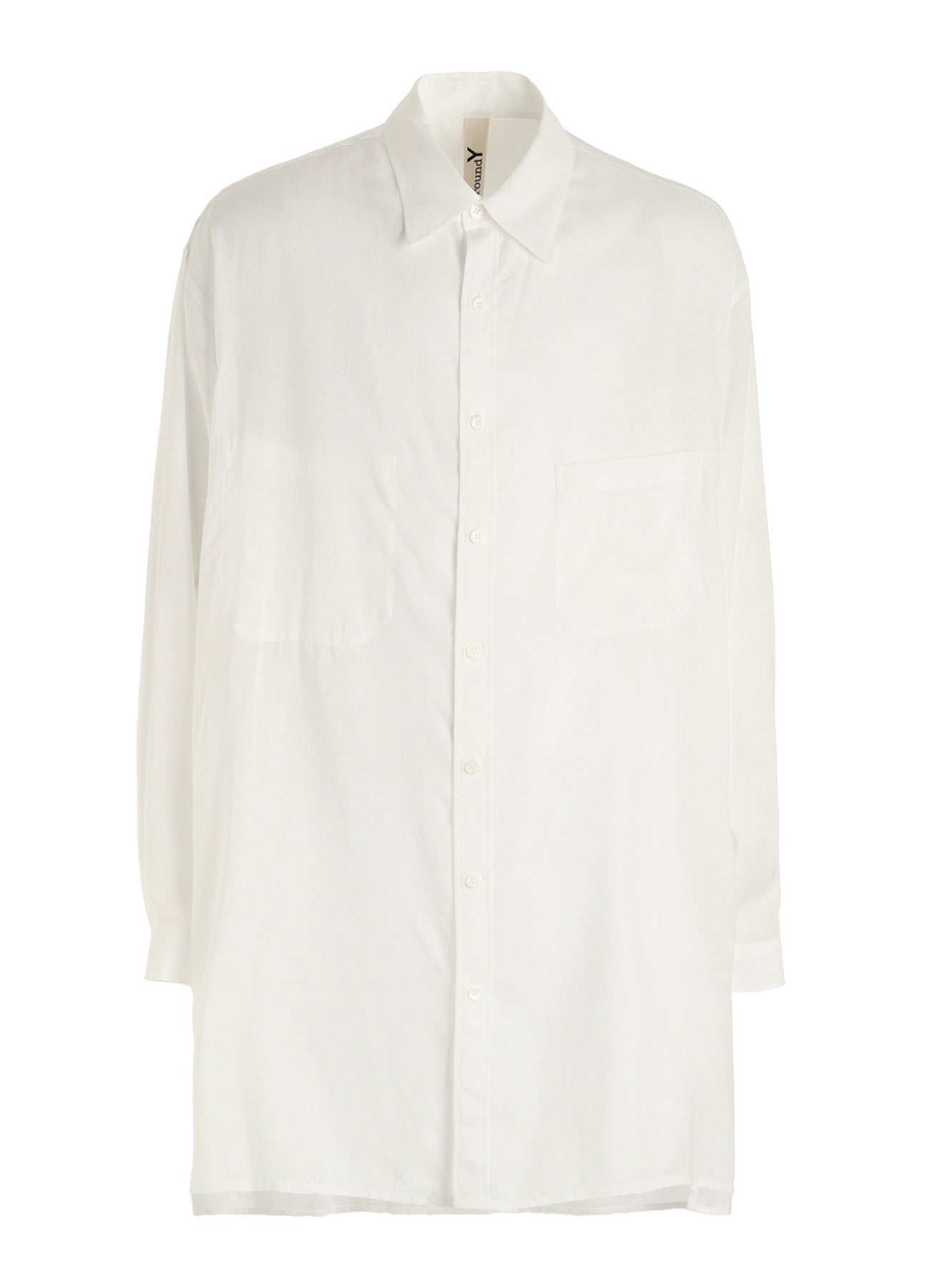 CELLULOSE LAWN LONG SHIRT WITH SLEEVE SLITS – THE SHOP YOHJI YAMAMOTO