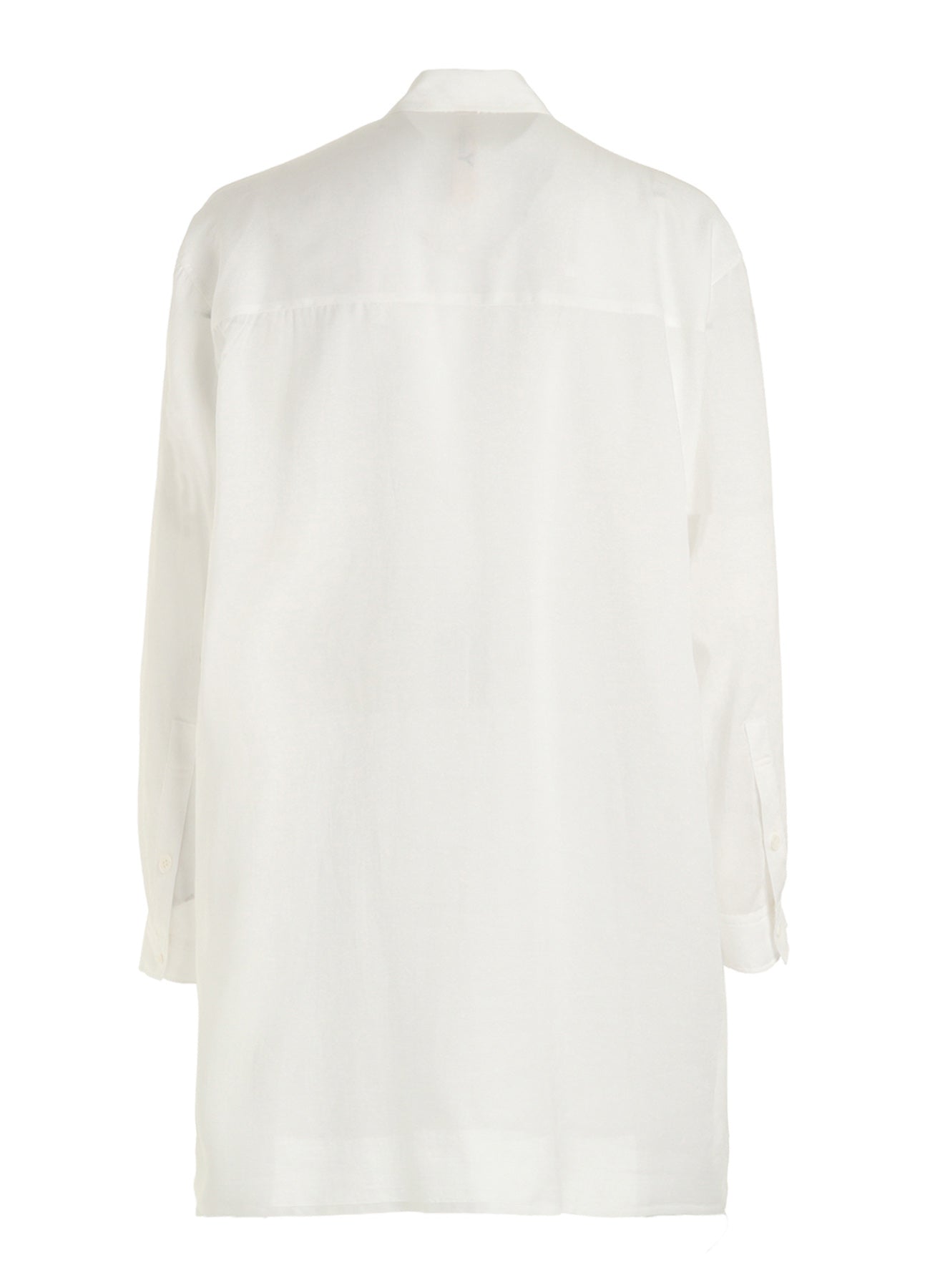 CELLULOSE LAWN LONG SHIRT WITH SLEEVE SLITS – THE SHOP YOHJI YAMAMOTO