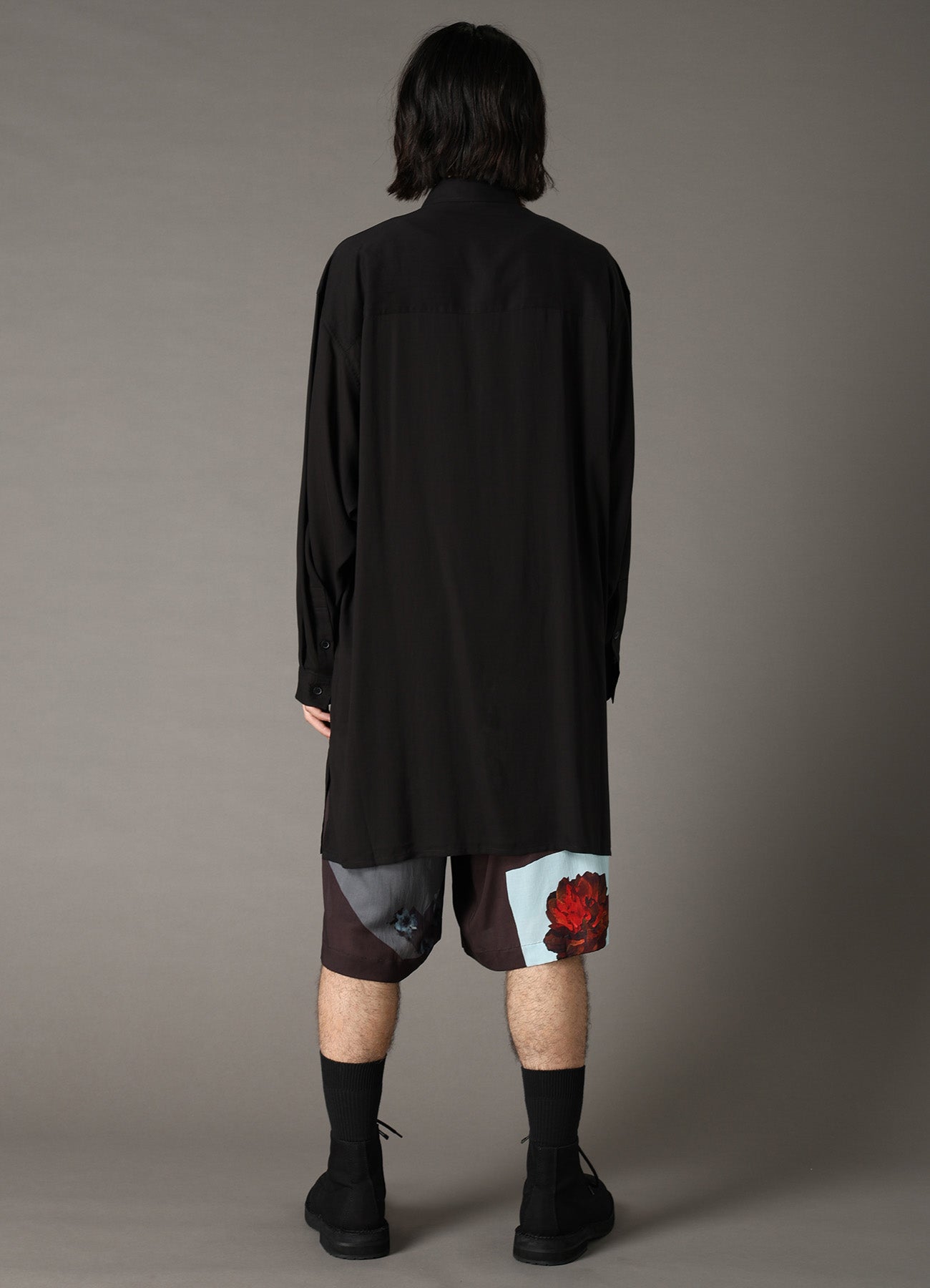 Yohji Yamamoto シャツ CELLULOSE LAWN LONG SHIRT WITH SLEEVE SLITS – THE SHOP YOHJI YAMAMOTO