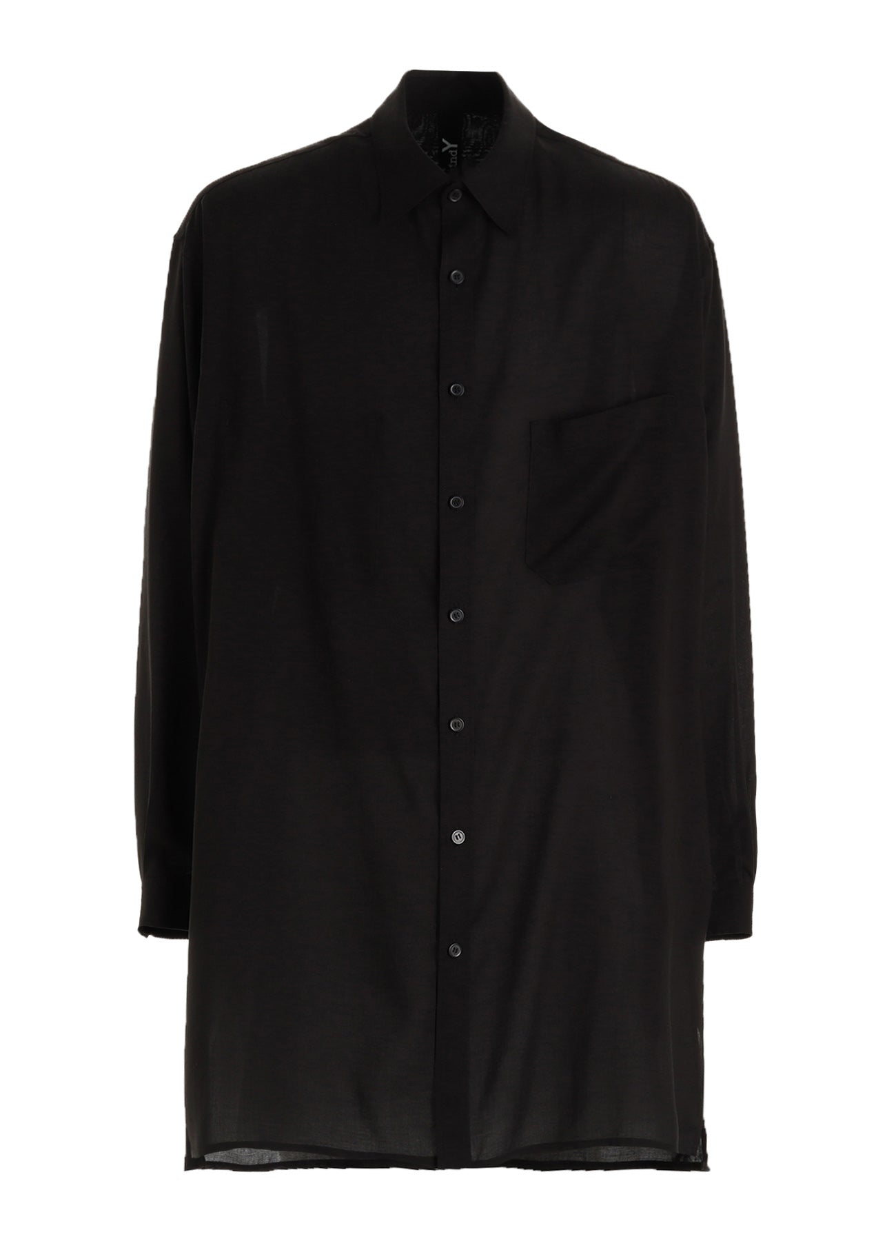 CELLULOSE LAWN LONG SHIRT WITH SLEEVE SLITS