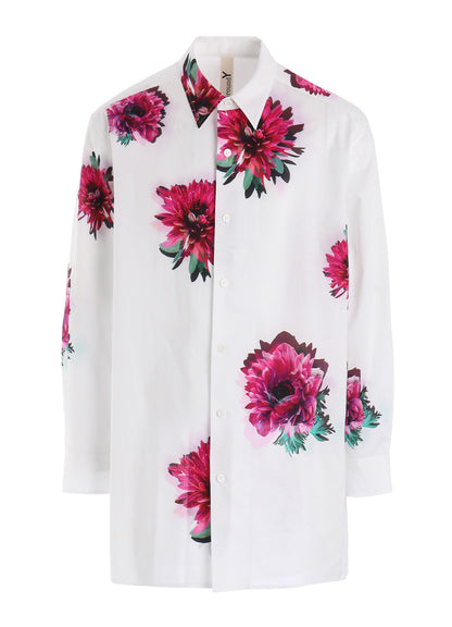 60 LAWN PINK FLOWER LONG SHIRT