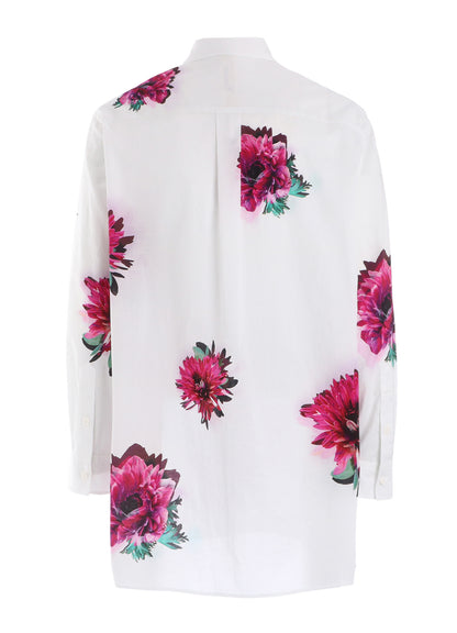 60 LAWN PINK FLOWER LONG SHIRT
