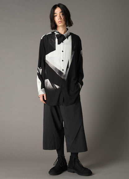 GEOMETRIC PATTERN OVERSIZED SHIRT