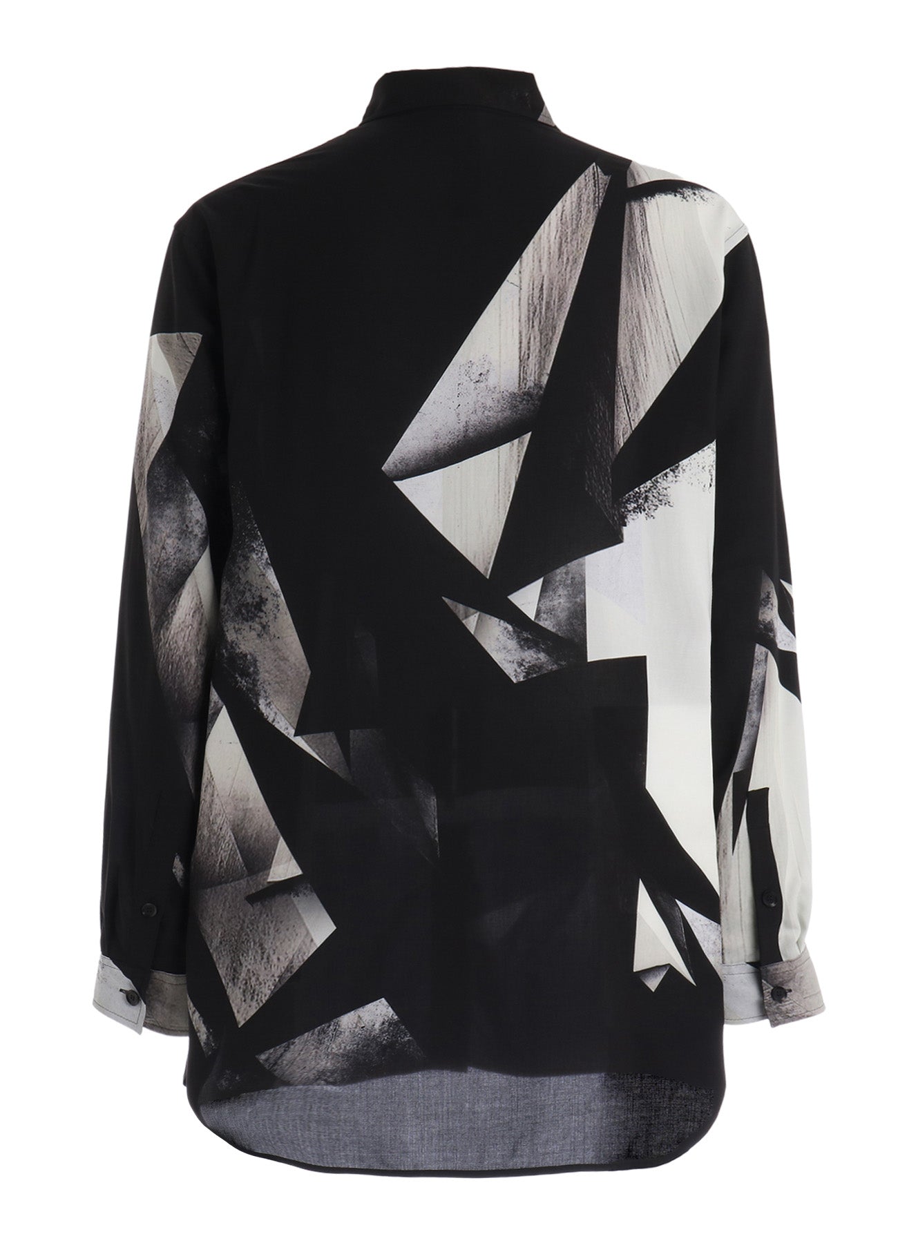 GEOMETRIC PATTERN OVERSIZED SHIRT