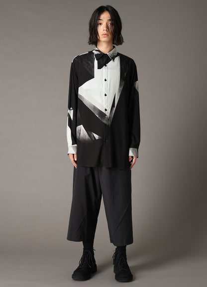 GEOMETRIC PATTERN OVERSIZED SHIRT