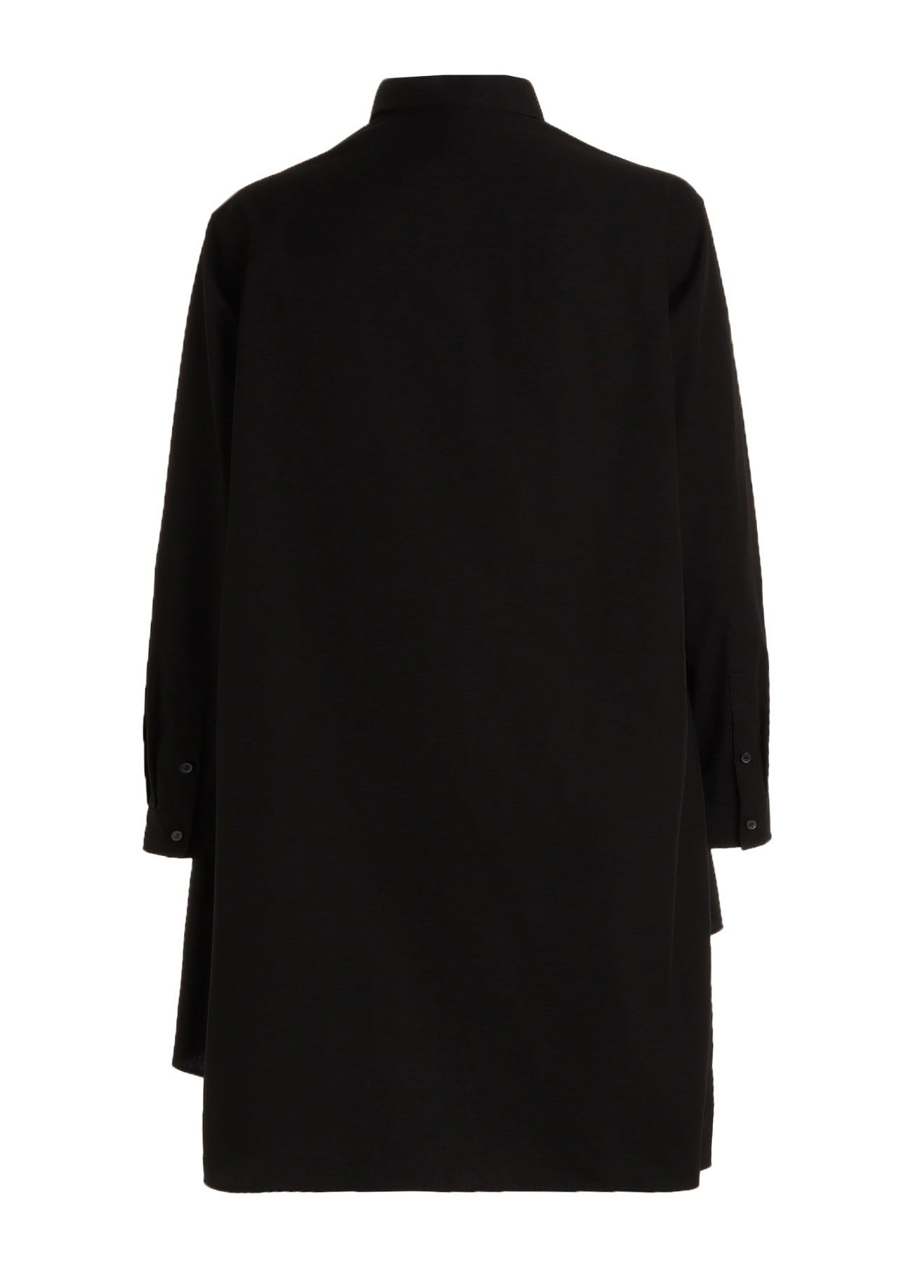COTTON BROAD BRODERIE LACE SHIRT WITH LEFT DRAPE