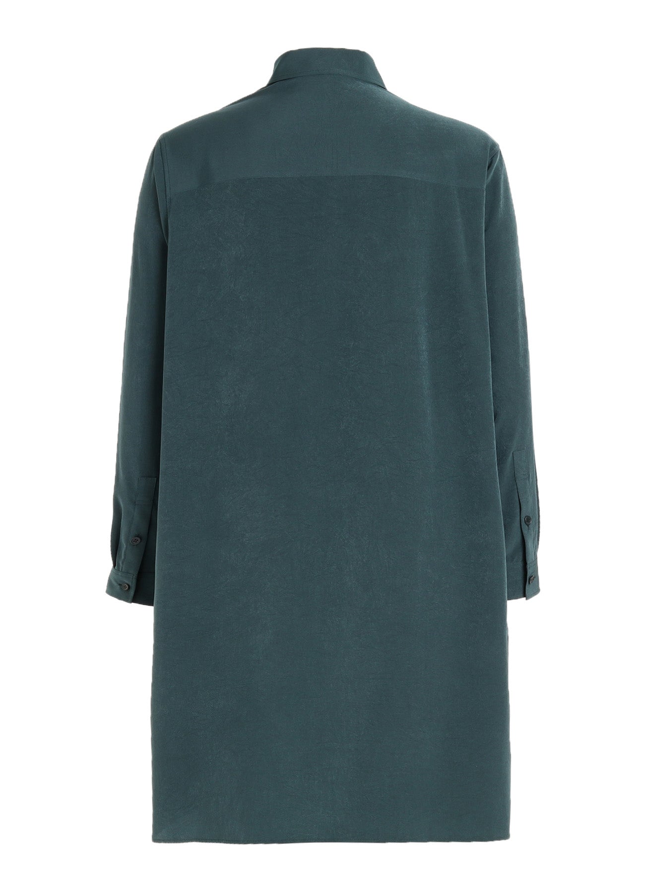 CREPE de CHINE LEFT DRAPE SHIRT