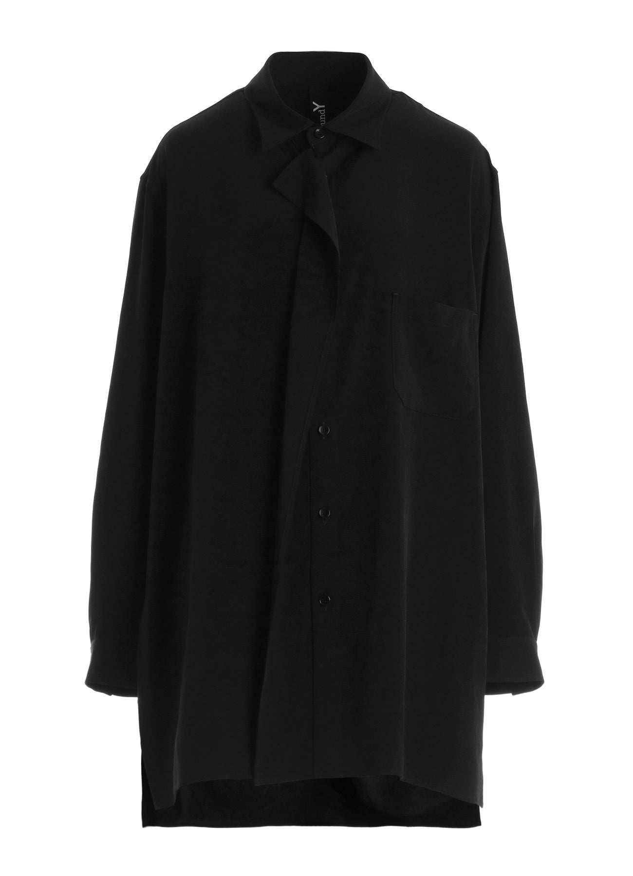 CREPE de CHINE DRAPE SHIRT – THE SHOP YOHJI YAMAMOTO