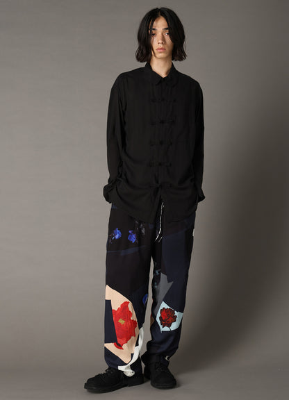 CELLULOSE LAWN SHAKA BUTTON SHIRT