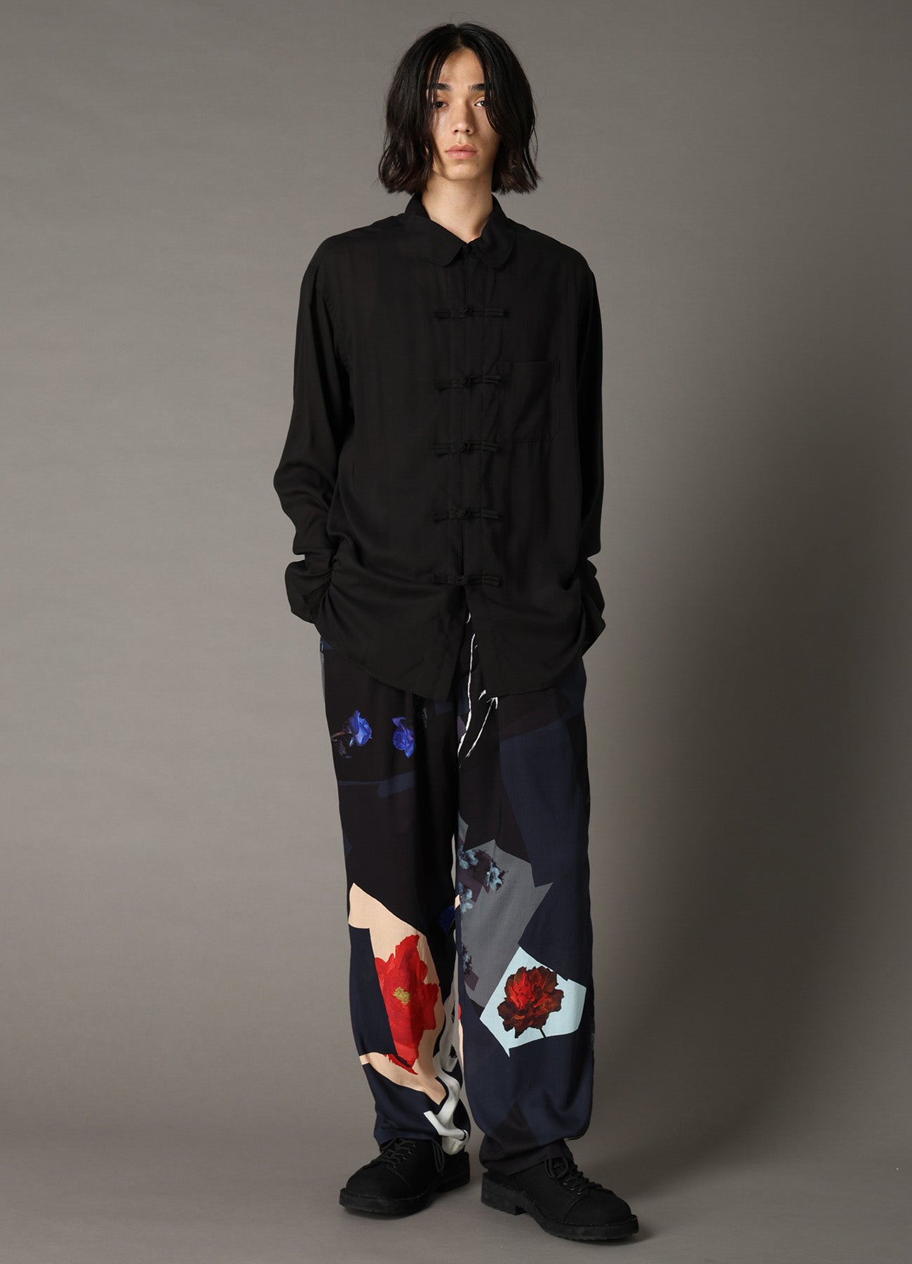 CELLULOSE LAWN SHAKA BUTTON SHIRT