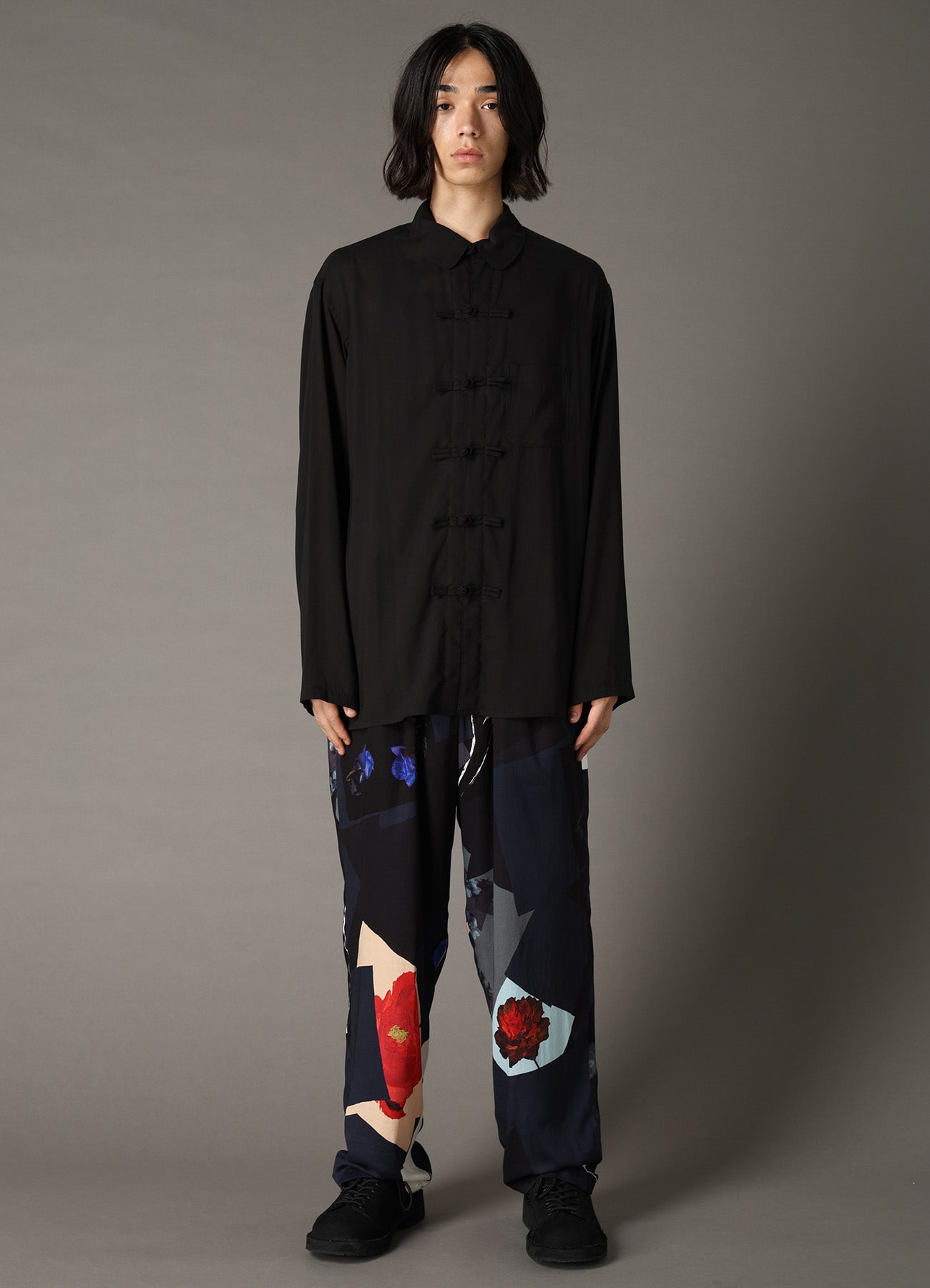 CELLULOSE LAWN SHAKA BUTTON SHIRT