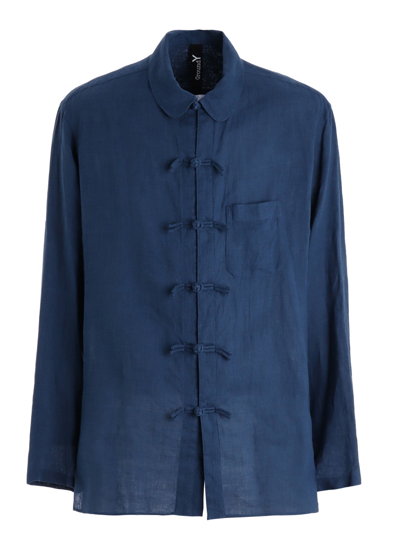 WASHED LINEN CANVAS SHAKA BUTTON SHIRT – THE SHOP YOHJI YAMAMOTO