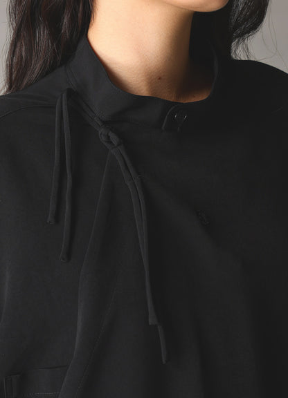 CREPE de CHINE STAND COLLAR CHINA SHIRT