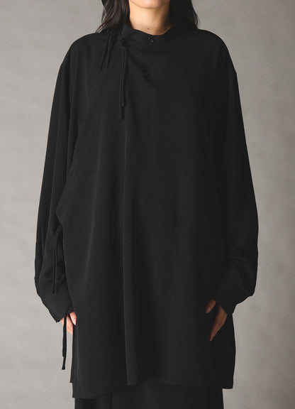 CREPE de CHINE STAND COLLAR CHINA SHIRT