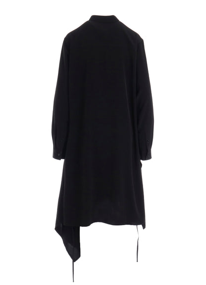 CREPE de CHINE POCKET BAGS BIG SHIRT